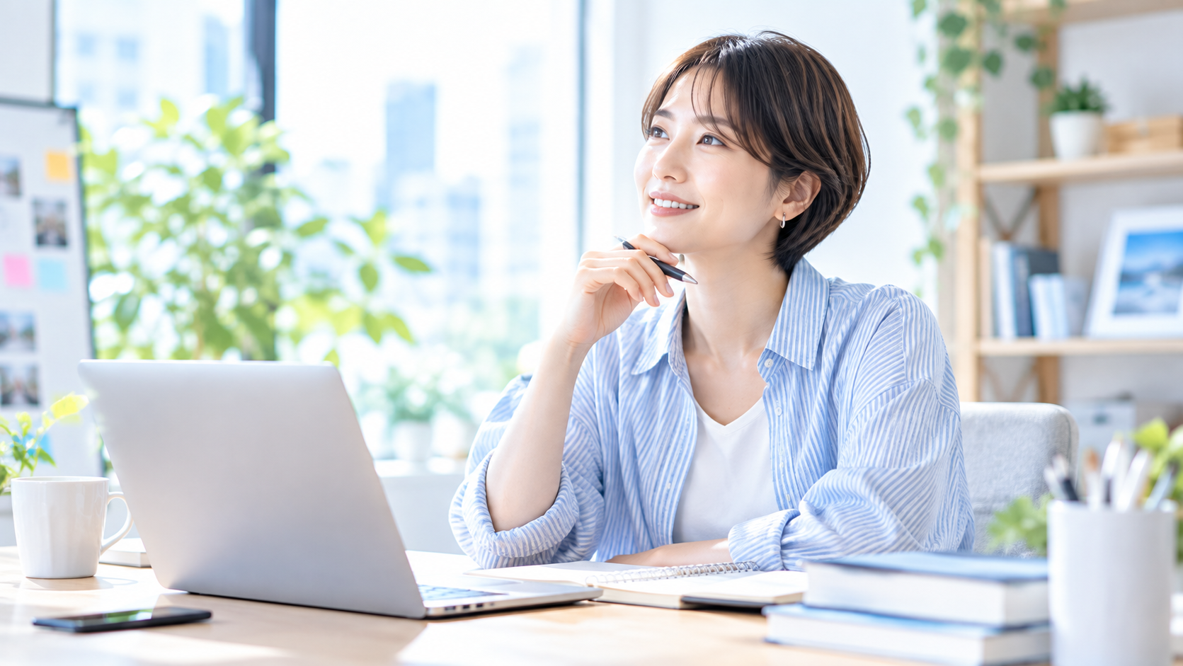 起業や副業を考える女性